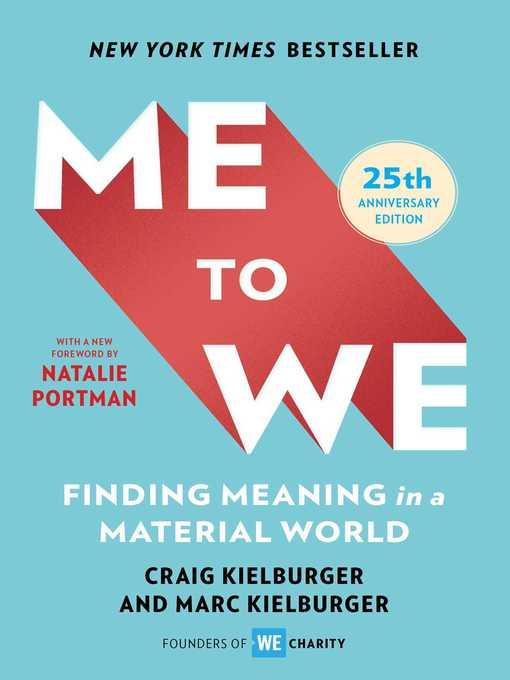 Title details for Me to We by Craig Kielburger - Wait list